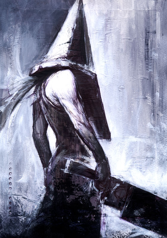 Artist Does Very Cool Speed Drawing Of Pyramid Head