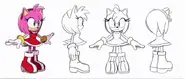 Team Sonic Racing Amy Rose Model