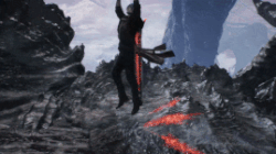 Dante from devil may cry 5 wielding rebellion in a dynamic and powerful stance
