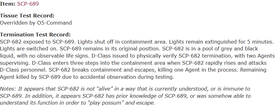 SCP-682, Omniversal Battlefield Wiki