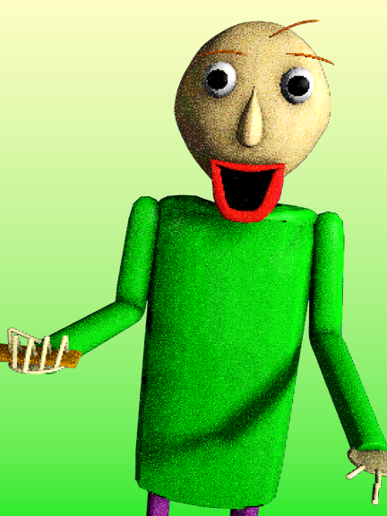 This image was uploaded on the Baldi Basics Wiki yesterday. Anyone know the  source? : r/BaldisBasicsEdu