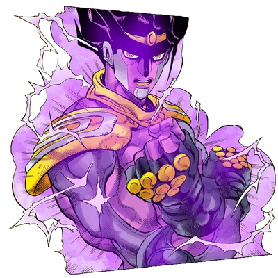 kujo jotaro and star platinum (jojo no kimyou na bouken and 1 more) drawn by bekio
