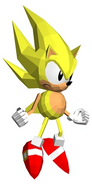 Sonic the Fighters Super Sonic