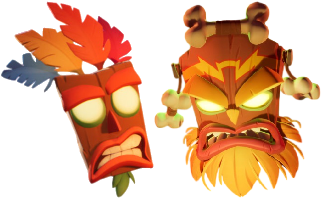 Uka Uka  Crash bandicoot, Cartoon network art, Crash bandicoot 2