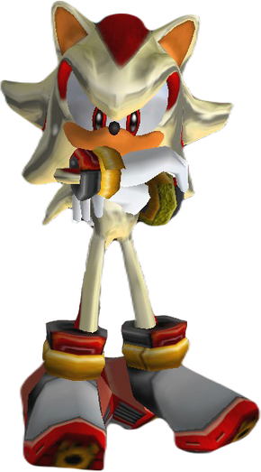 Apparently, Super Shadow was originally supposed to be silver-colored in Sonic  Adventure 2