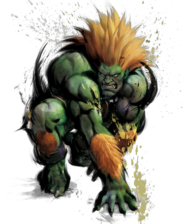 Street Fighter Desktop Art - Blanka vs Ken