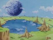 Little Planet as it originally appears in Sonic CD