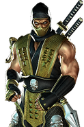 Scorpion in his clothing from Deadly Alliance.