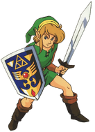 Artwork of Link from the original version of A Link to the Past