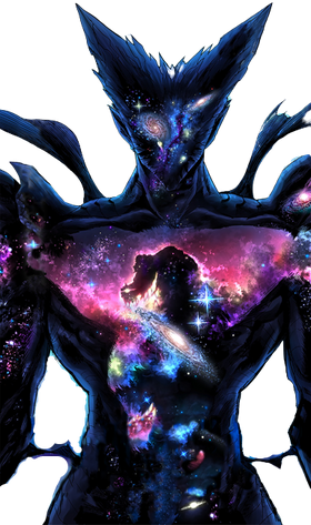 Cosmic garou god form, anime style, masterpiece, detailed, 4k