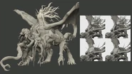 Mutated Dimitrescu Concept Art