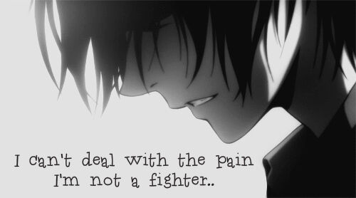 anime guy in pain