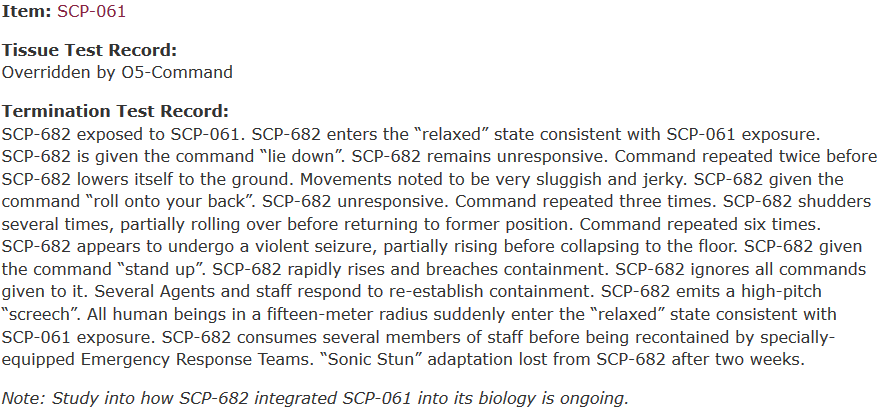 Vs SCP-682 (The Elementals Vs SCP Foundation), Ultra Z Battle Wiki