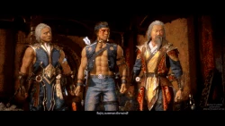 With Fujin's help, Shang Tsung banishes the immortal Geras to the Chaosrealm.