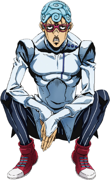 Giaccio and his ice powers, Vento Aureo