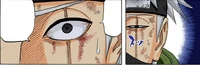 Naruto gave Kakashi a new eye.