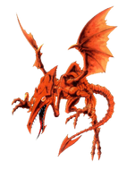 Ridley in Super Metroid box art.