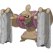 Conkeldurr, The Muscular Pokémon.
