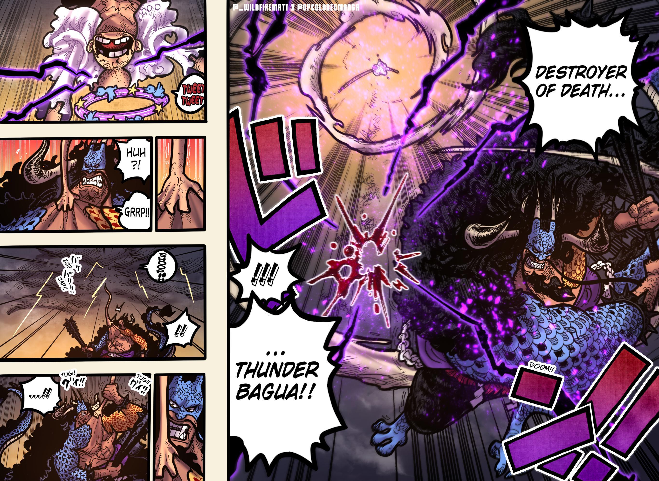 One Piece Chapter 1037 – Luffy VS Kaido: Drunken Dragon