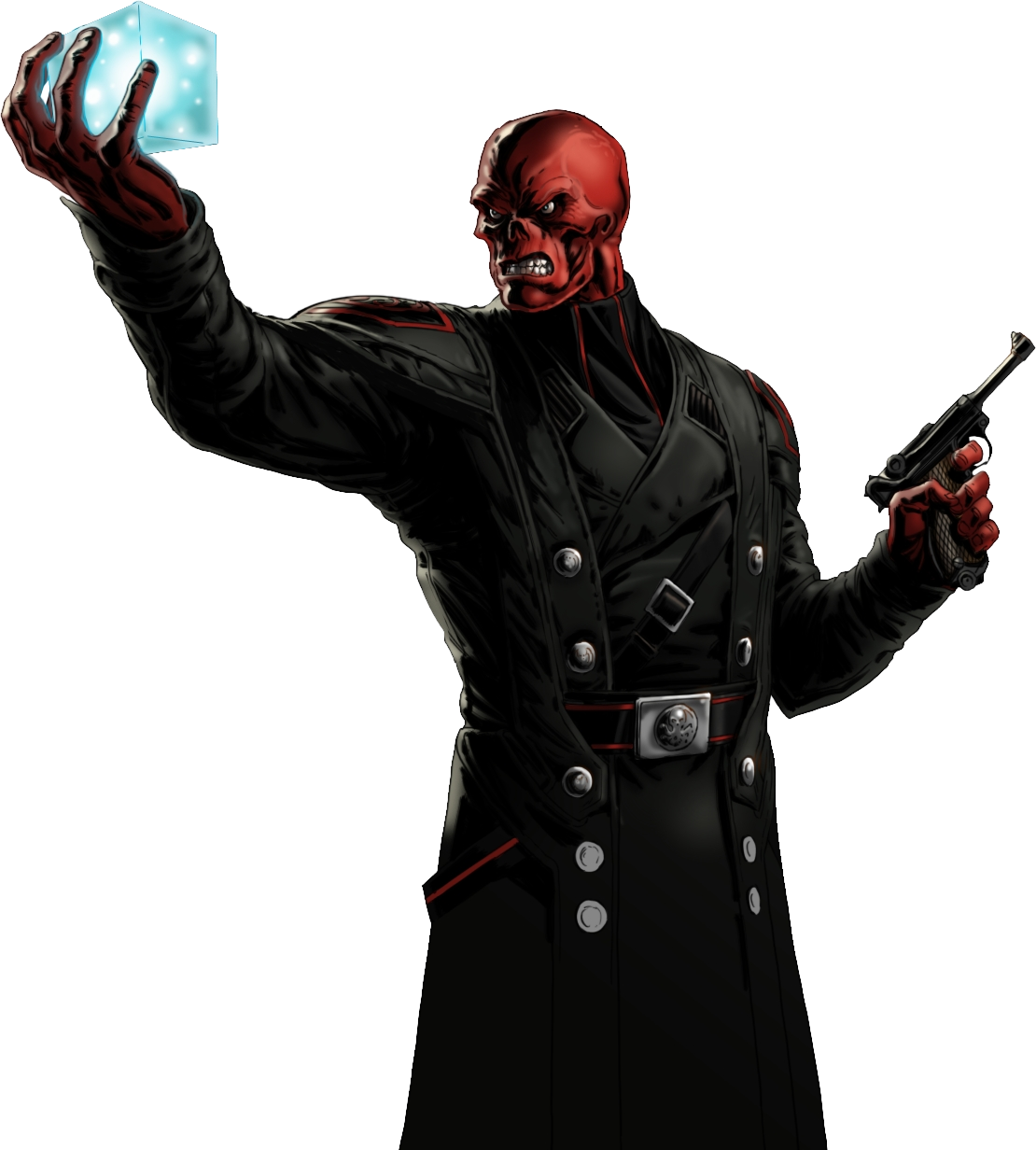 red skull marvel art