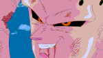 Super Buu regenerates after having his legs and arm destroyed