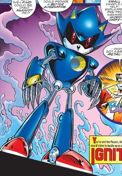 Neo Metal Sonic attacks One Piece Earth