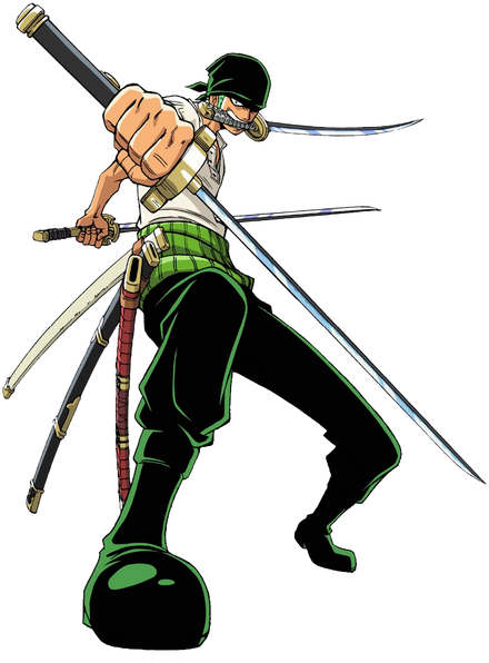 Zoro holding sword PNG Image