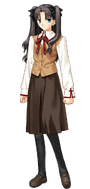 Rin in her school uniform