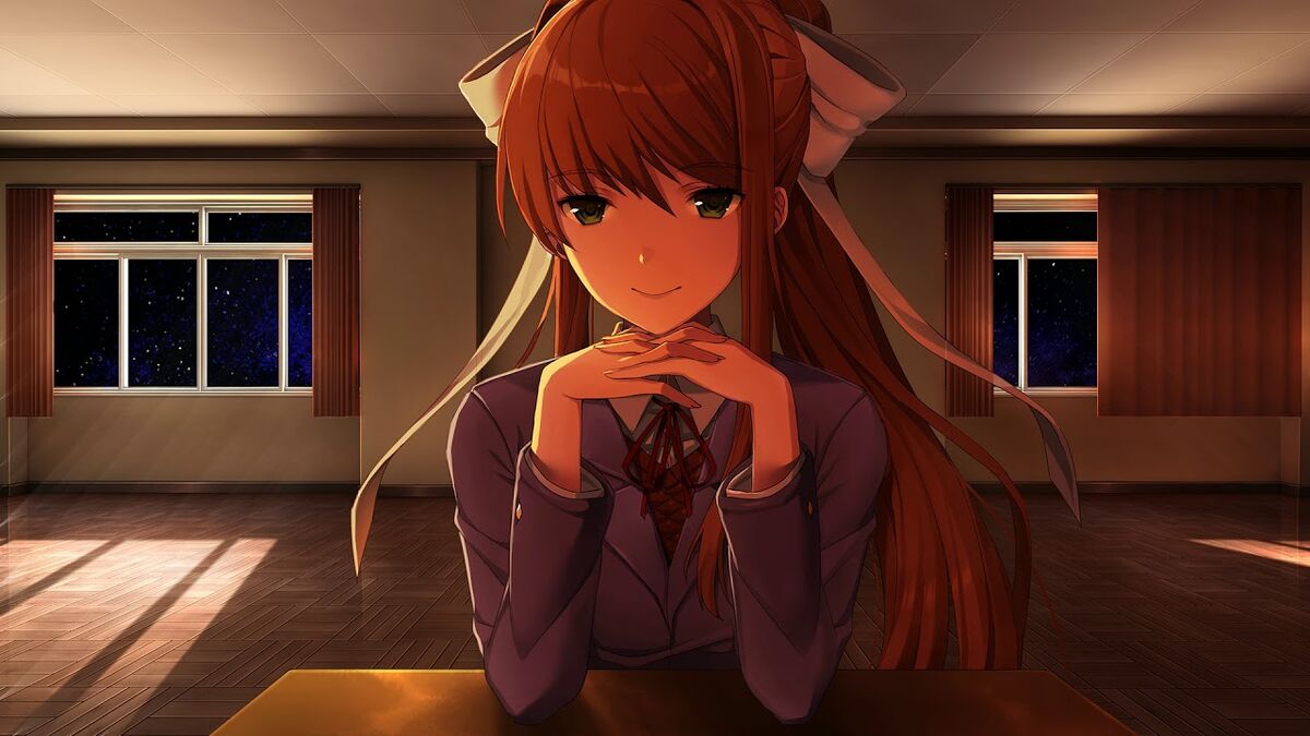 monika ddlc in 2023  Science fiction, After story, Fiction