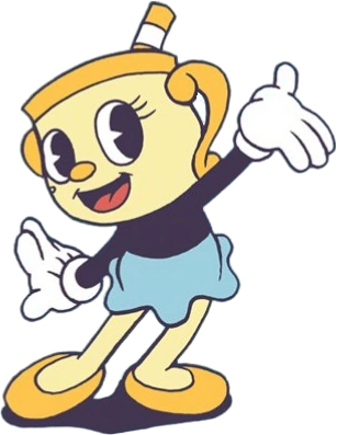 Out of all characters, Ms. Chalice looks the most different between the  game and the show. I kinda prefer her latter design, but the former is  probably more authentic to the game's