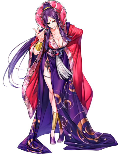 In the wiki there's no description of Wu Zetian's magical vestment. Could  someone help me? How would you describe it? : r/MajoTaisen