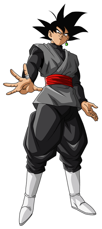 Goku Black de Perfil, black Son Goku standing transparent