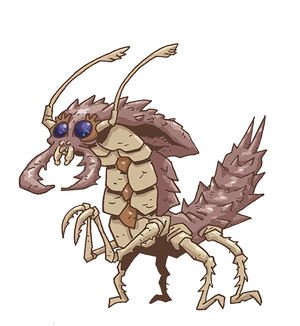 A "chibi" artwork of an Ankheg, artist unknown