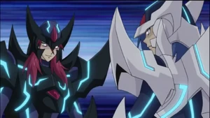 Aichi and Ren using their PSYqualia as their Avatars