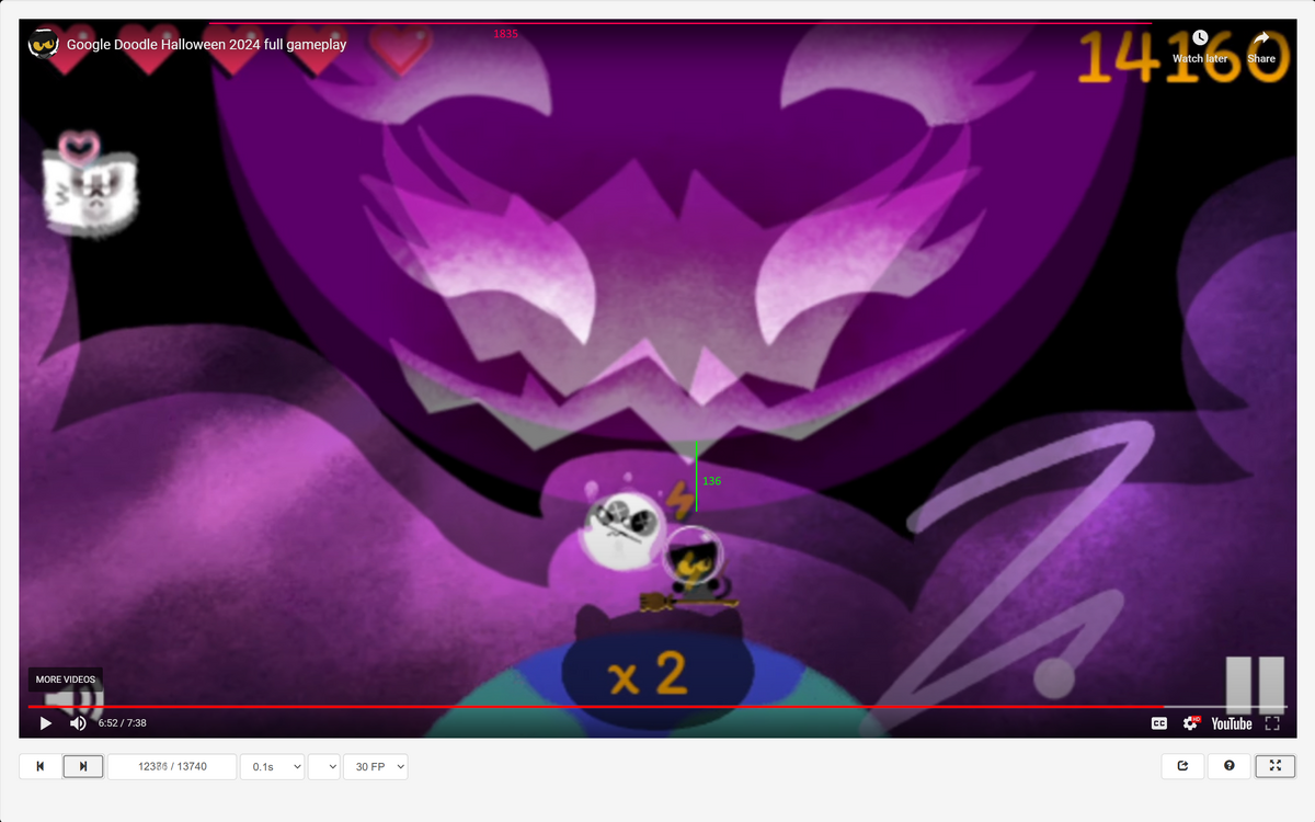 User blogPsychomaster35/Google Doodle Halloween 2024 Momo Fights The