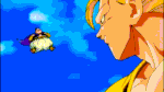 Innocent Buu fires his Majin Kamehameha