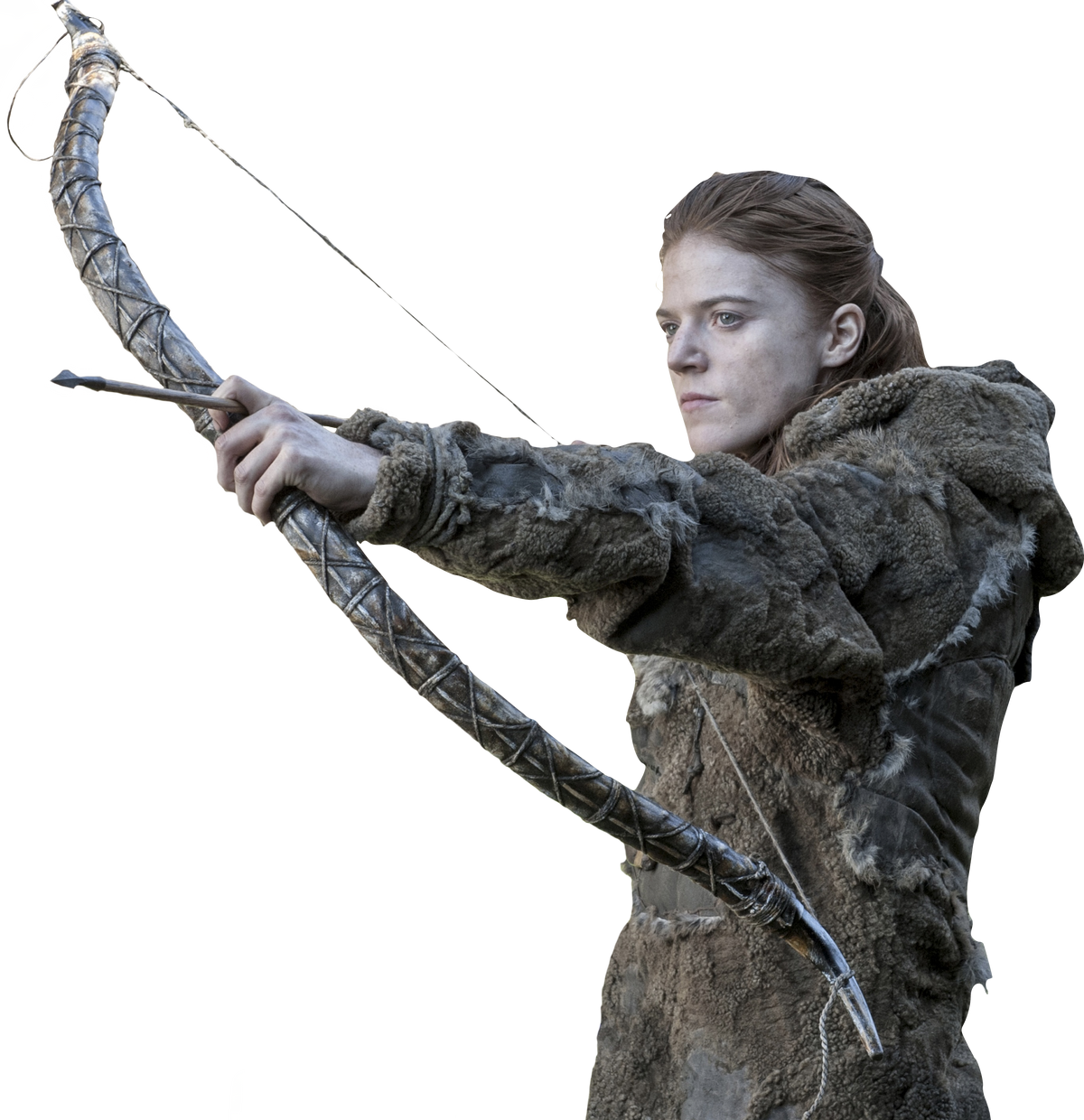 Games Of Thrones Ygritte shoots John Snow 3 times with arrows