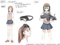 Light Novel design with goggles and Toy Soldier
