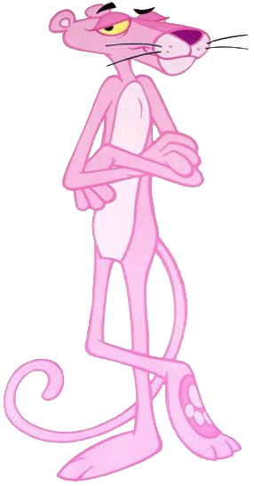 pink panther drawing