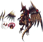 Concept art of Bahamut from Type-0