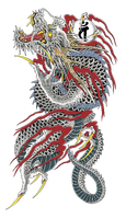 Kiryu's dragon tattoo