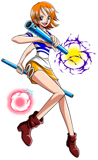 One Piece Nami & Clima-Tact Animated Cursor - Anime Cursor