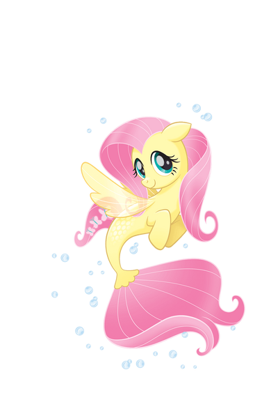 Sea pony Fluttershy