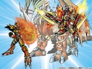 AncientGreymon lives on in Takuya, who wields the Spirits of Flame he created.