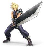 Cloud as he appeared in Super Smash Bros Ultimate.