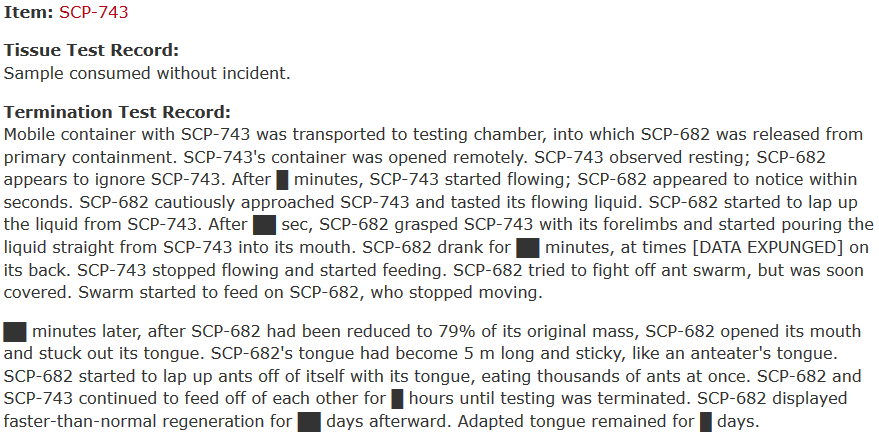 SCP-682 VS SCP-3519 based on Experiment Logs by Dr Gears: https