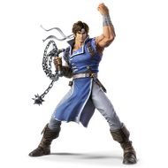 Richter Belmont in Super Smash Bros Ultimate.