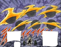 Naruto using a Truth-Seeking Orb to create a Rasenshuriken.