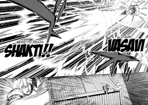 Karna using Vasavi Shakti in Fate/Extra CCC Foxtail