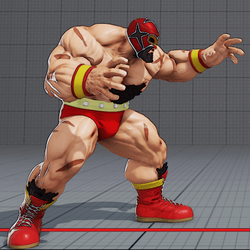 Street Fighter on X: Zangief flexes the beauty of his muscles in front of  a raging crowd in the Barmaley Steelworks stage, a steel mill known for its  blast furnace. Yes, he